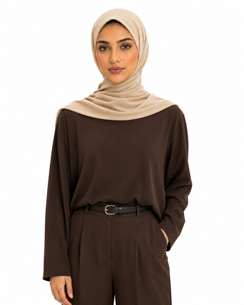 Liquid Jersey Scarf - Desert Sand